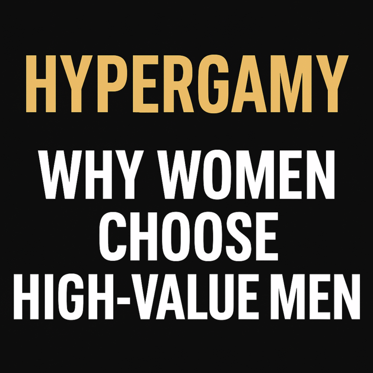 hypergamy poster explaining why women choose high value men
