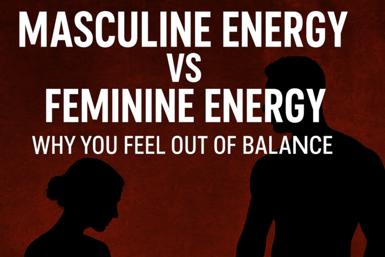 man looking at woman thinking about masculine energy vs feminine energy