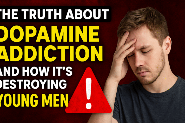 man with hand on head after a dopamine crash