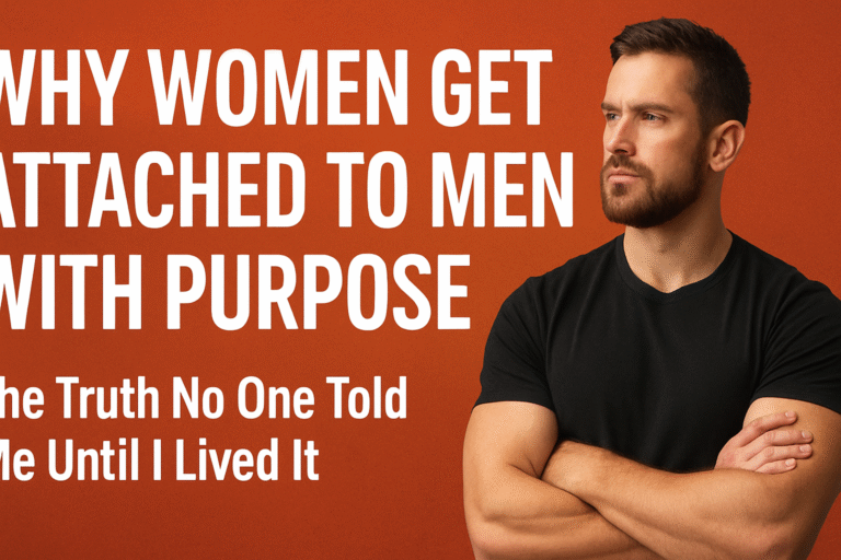man with crossed arms reflecting on why women get attached to men with purpose